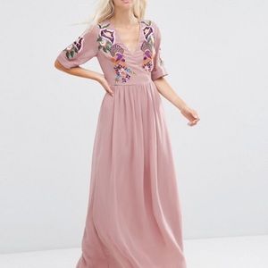 Embroidered Maxi Dress